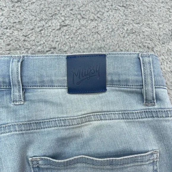 Mugsy Grands Jeans Mens 33x30 Tapered Blue Stretch Denim Light Wash - Picture 12 of 12